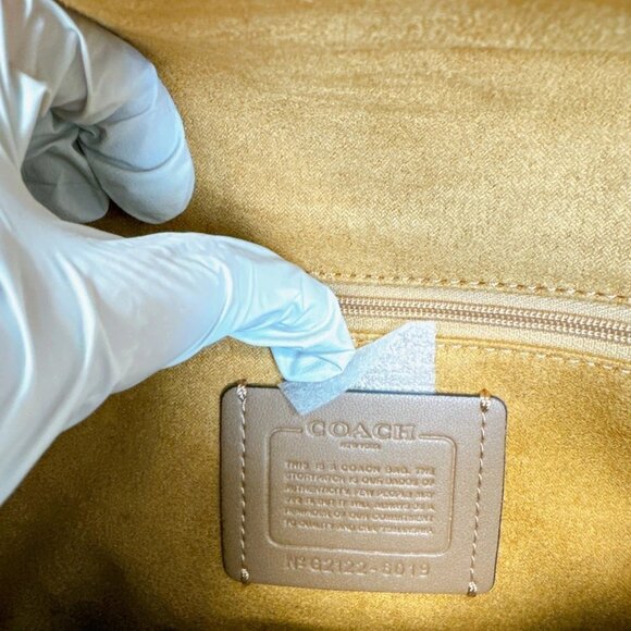 Coach 6019 Georgie Shoulder Bag In Colorblock IN Bright Poppy Multi - Picture 8 of 9